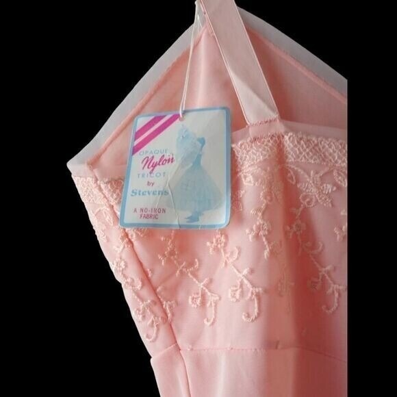 Vintage 1950s Peachy Pink Slip Dress NWT Size M‎ - Picture 8 of 10